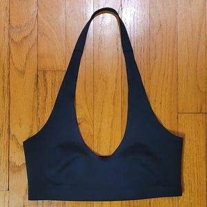 Free people seamless intimately halter bra navy teal